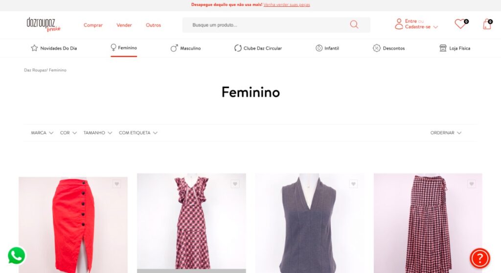 Venda suas roupas usadas por WhatsApp - Blog DazRoupaz
